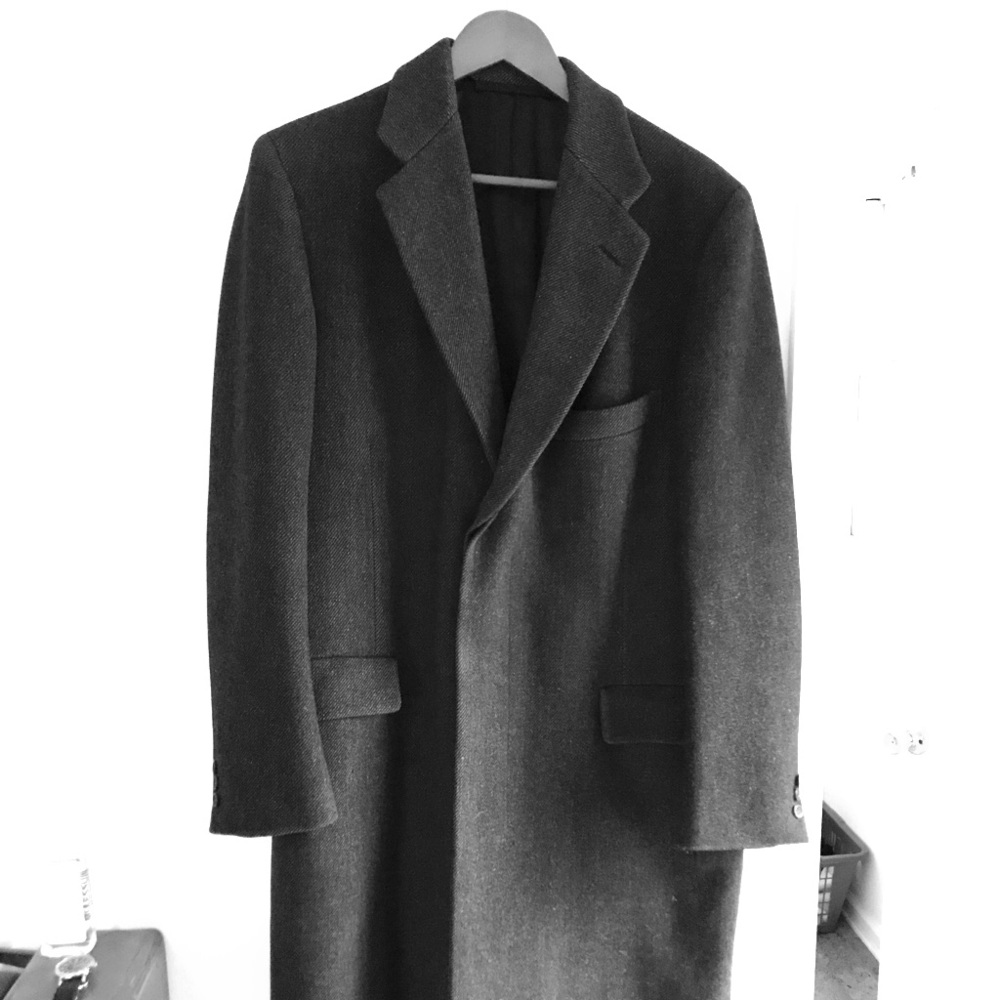 F.R. Tripler Vintage Overcoat Herringbone L